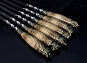 Набір шампурів Люкс Nb Art Звірі ясен у сагайдаку 6 предметів 47330165, фото 4