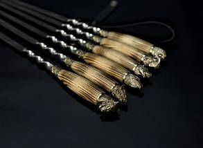 Набір шампурів Люкс Nb Art Звірі ясен у сагайдаку 6 предметів 47330165, фото 5