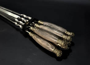 Набір шампурів Люкс Nb Art Ясен класичні в сагайдаку 6 предметів 47330166, фото 3