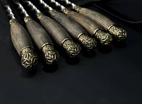 Набір шампурів Люкс Nb Art Ясен класичні в сагайдаку 6 предметів 47330166, фото 5