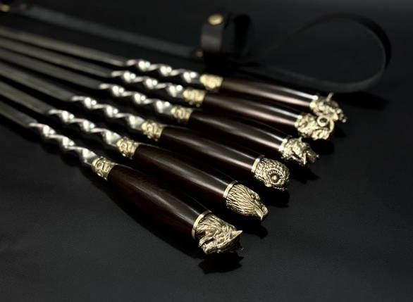 Набір шампурів у сагайдаку Люкс Nb Art Звірі 6 предметів 47330168, фото 1