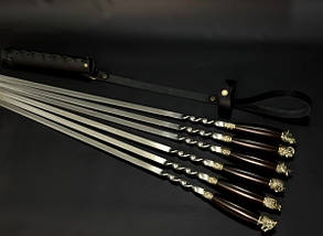 Набір шампурів у сагайдаку Люкс Nb Art Звірі 6 предметів 47330168, фото 2