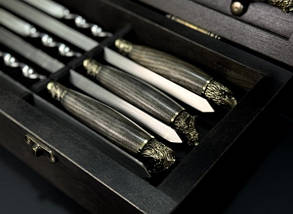 Набір шампурів Люкс Nb Art Звірі Максі в дерев'яному кейсі 15 предметів 47330170, фото 2