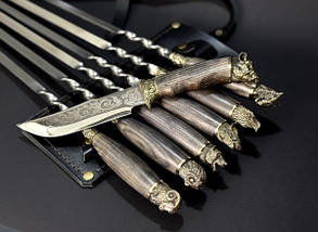 Набір шампурів Люкс Nb Art Звірі ясен у сагайдаку 7 предметів 47330176, фото 4