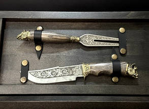 Набір шампурів Люкс Nb Art Звірі ясен у дерев'яному кейсі 8 предметів 47330179, фото 4