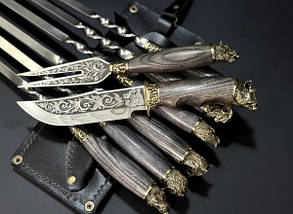 Набір шампурів Люкс Nb Art Звірі ясен у сагайдаку 8 предметів 47330180, фото 2