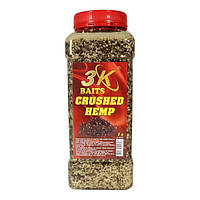 Прикорм 3KBaits Конопля подріблена (натуральна) 1L