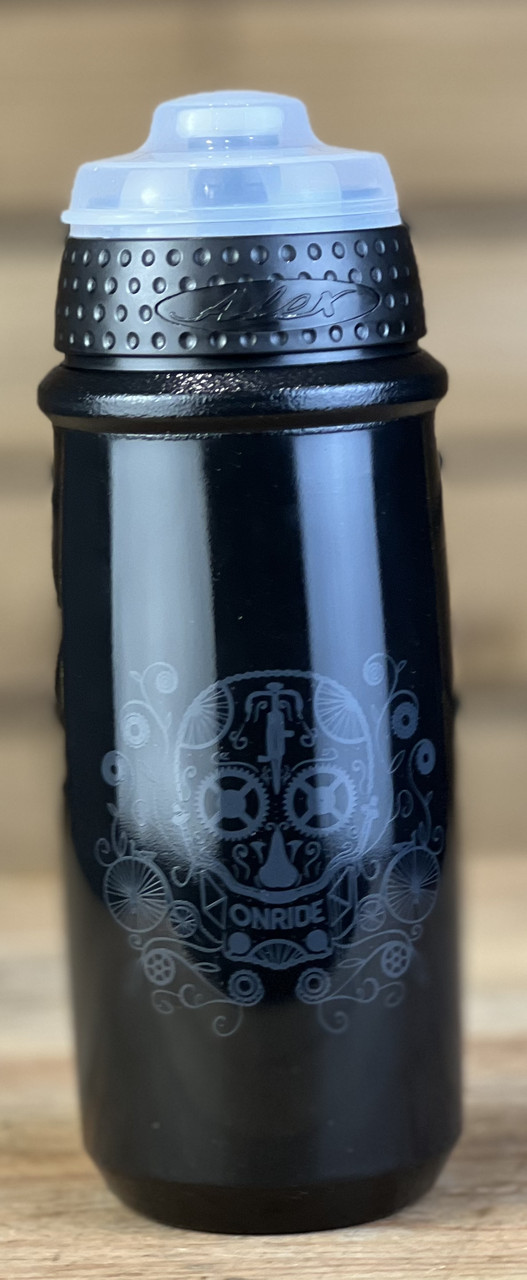 Фляга для велосипеда велофляга ONRIDE Forever 20 650 мл, з ковпачком, чорно-сіра, фото 1