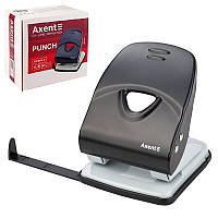 Дырокол Axent Exakt-2 металлический, 40 листов, черный