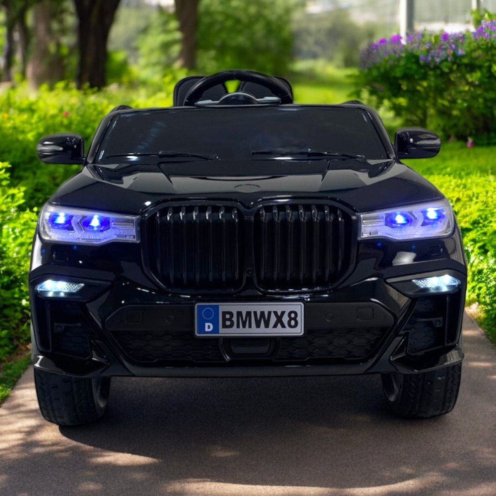 Дитячий повнопривідний електромобіль моделі BMW X8 Чорний