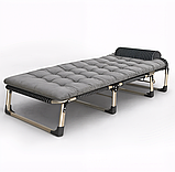 Зручна Розкладачка з подушкою LEOBRO Темна смужка (FB-S01-PP), фото 3