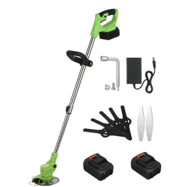Акумуляторний тример Best Lithium Electric Lawn Mower 2 батареї 2 Ач зелений, фото 1