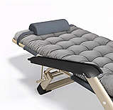 Розкладне крісло ліжко з подушкою LEOBRO Сіре (FCB-S03-PP), фото 5