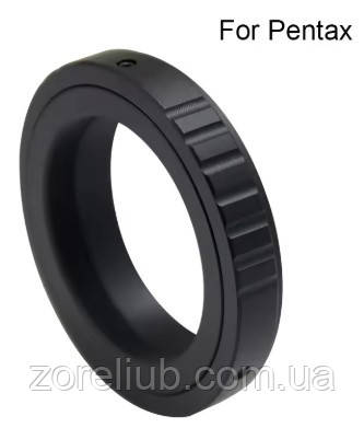 Т-кільце T-Ring для фотоапаратів Pentax PK, різь для кріплення M42x0.75, метал, фото 1