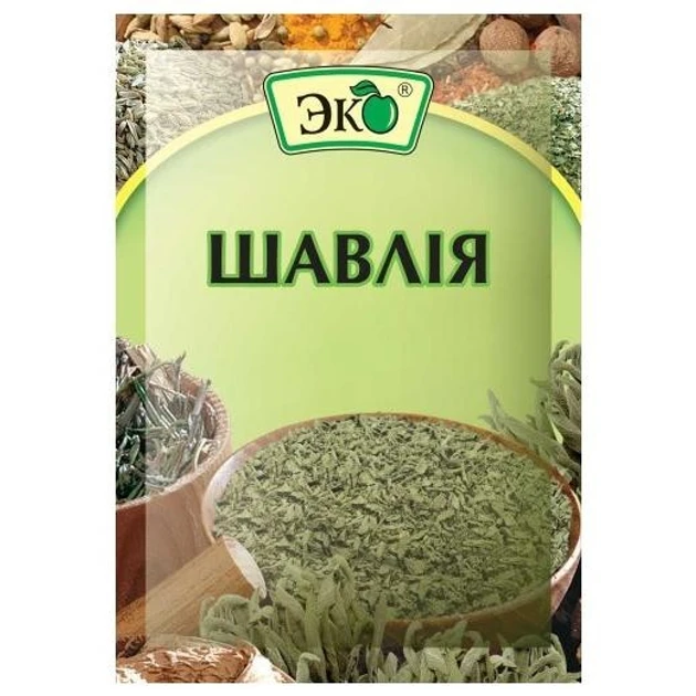 Спеції та прянощі ЕКО Шавлія 6г