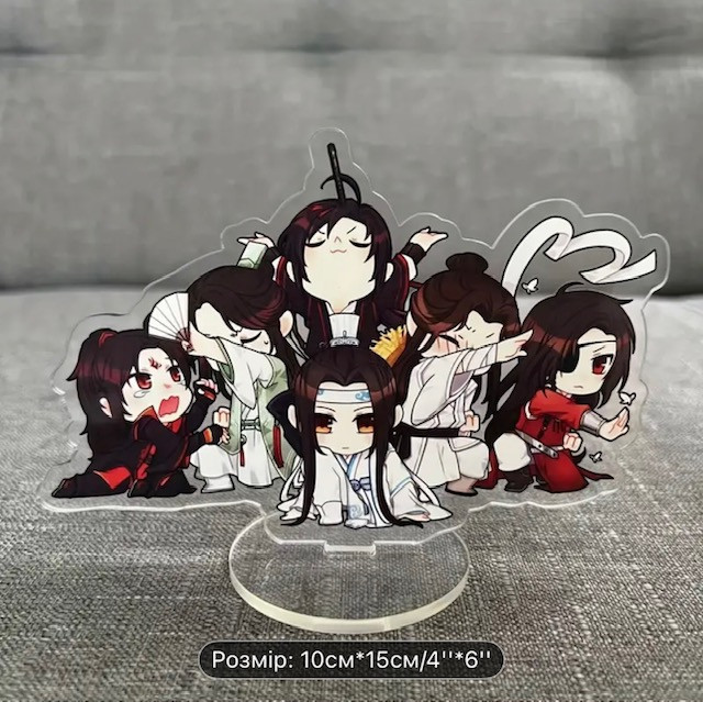 2D акрилова плоска статуя в стилі аніме героїв, 6 см., фото 1