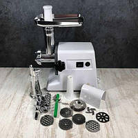 М'ясорубки електричні Crownberg CB 4212 Електрична м'ясорубка з безліччю насадок 2500 Вт Електром'ясорубка для дому