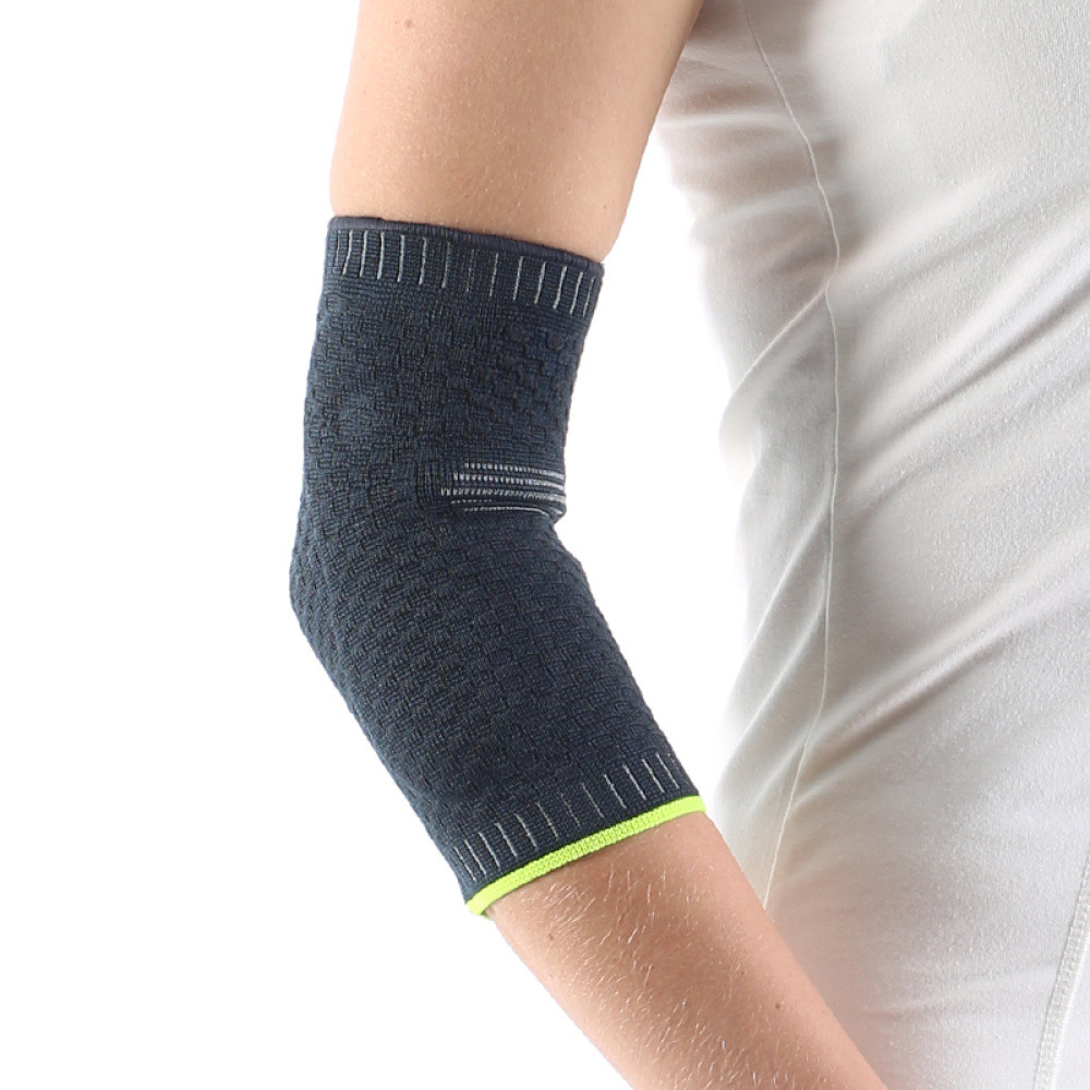 Бандаж на ліктьовий суглоб епікондилітний Ortomedica REF-710 з силіконовими вставками, фото 1