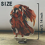 2D акрилова плоска статуя в стилі аніме пари , 10 см., фото 2