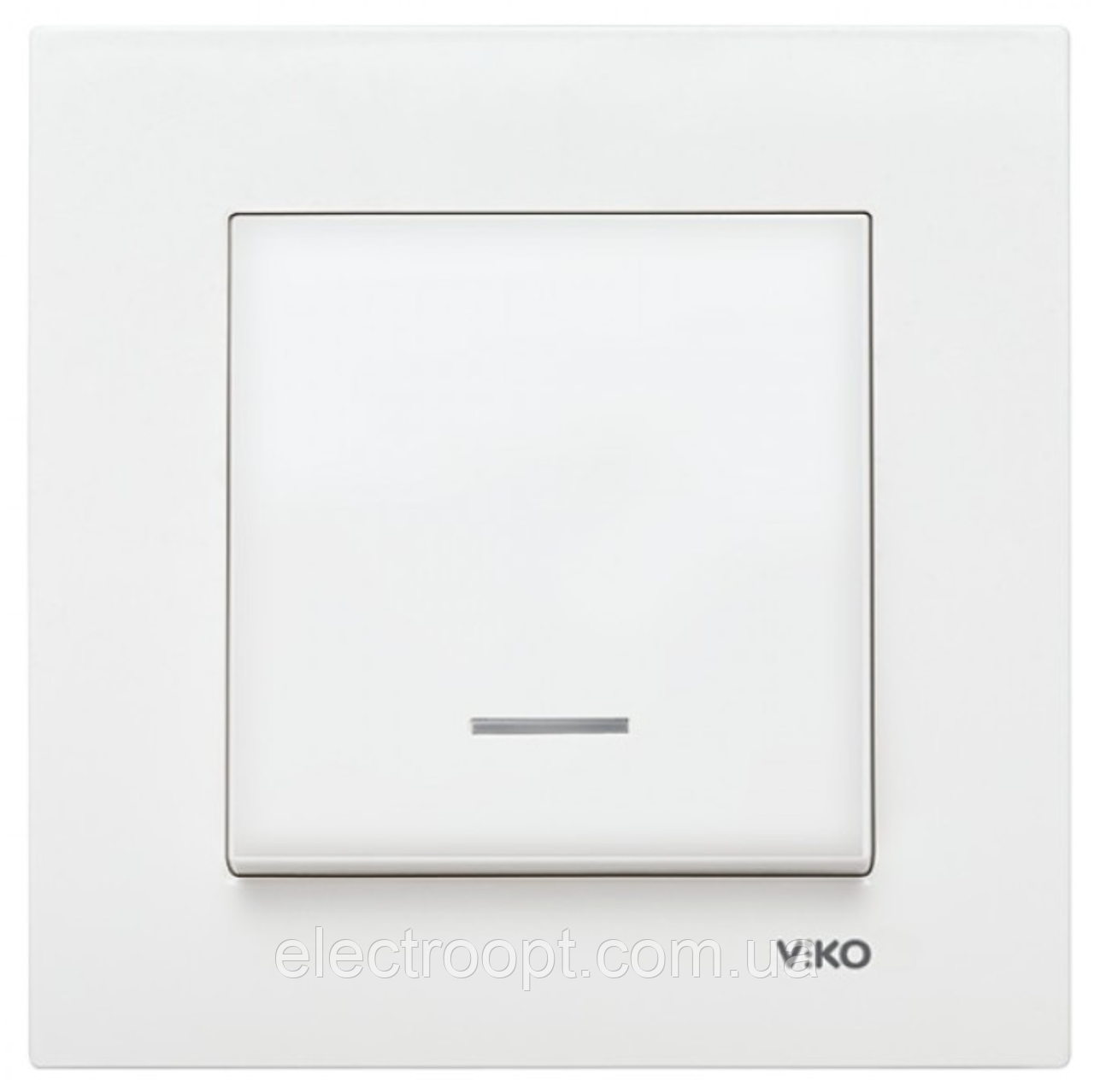 Вимикач з підсвіткою VIKO Karre (білий)