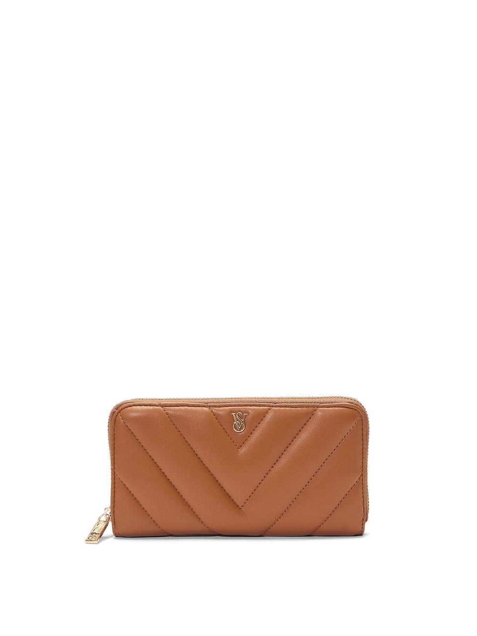 Гаманець VICTORIA'S SECRET Large Wallet with Zip Brown 26934325
