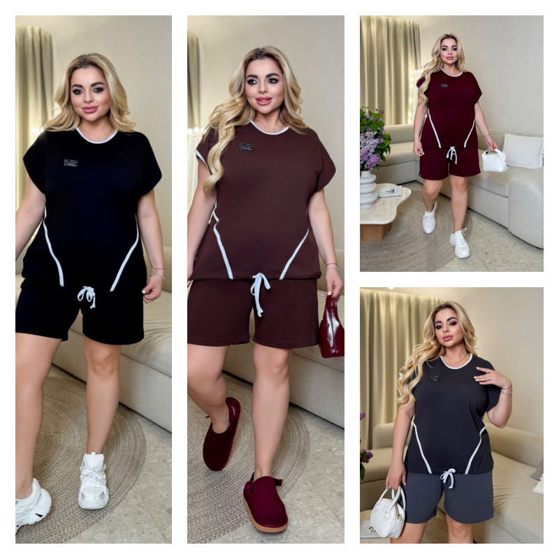 Футболка і шорти великі розміри, фото 1