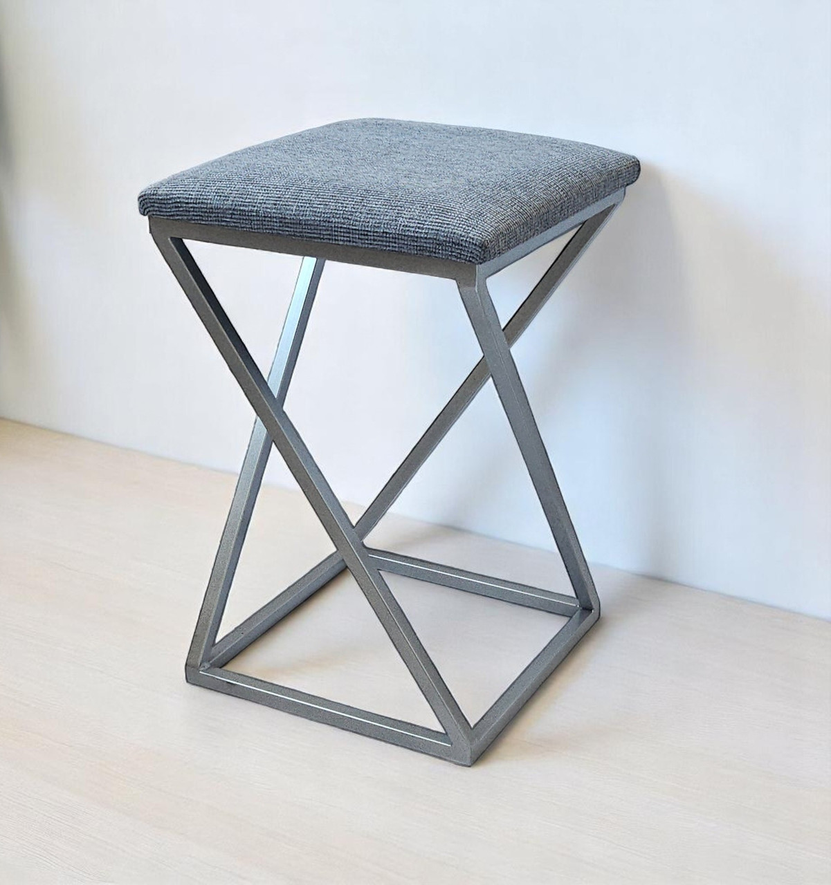 Табурет кухонний лофт з м’яким сидінням 45 см Marble