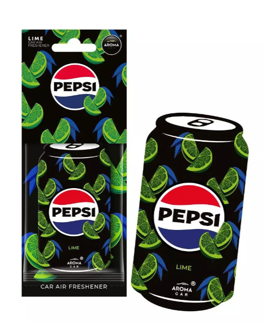 Автомобільний ароматизатор Aroma Car PepsiI Cellulose Can -  Lime
