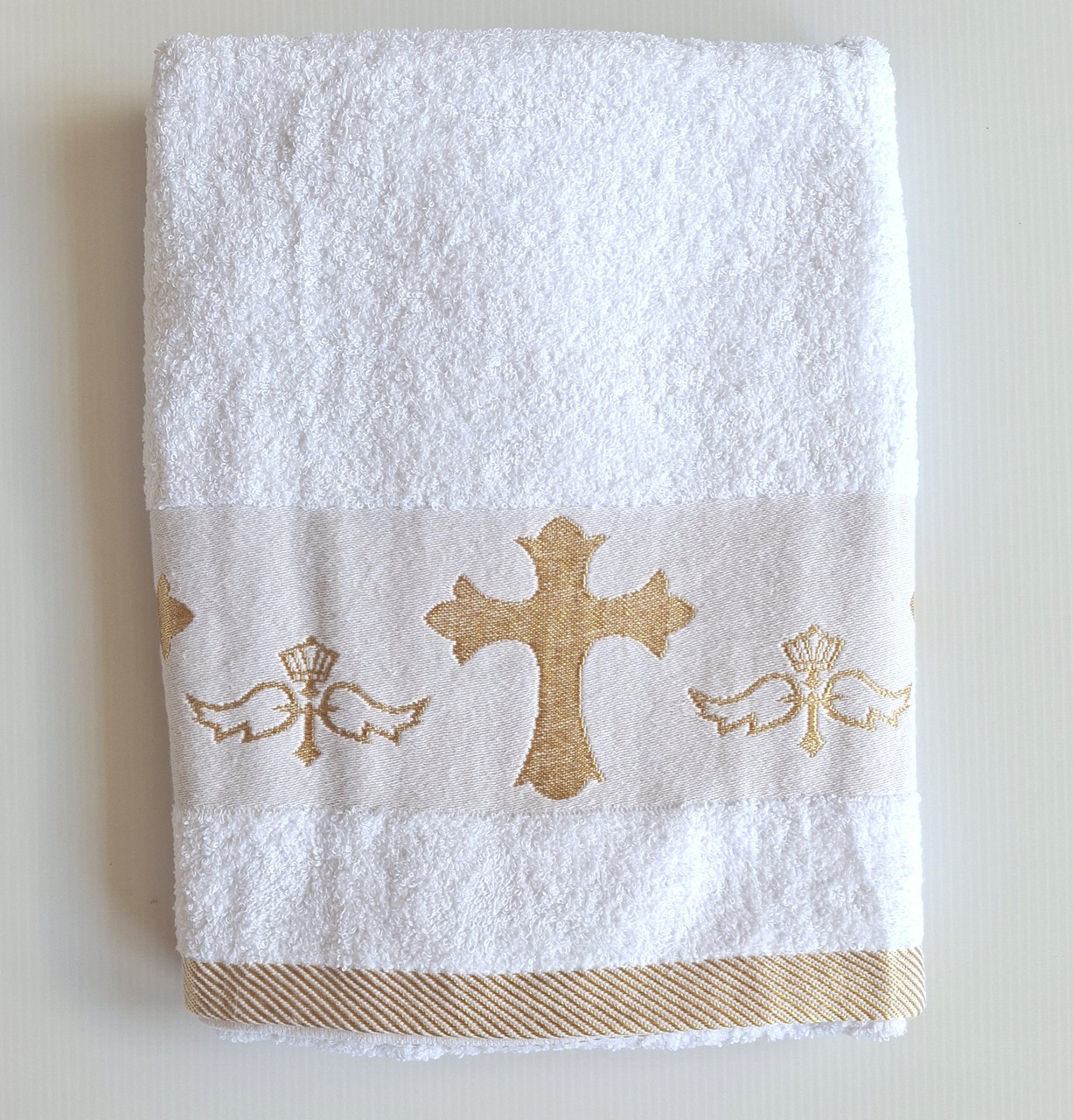 Крижма з вишивкою, (рушник) з мікрофібри, розмір 137×66 см, фото 1