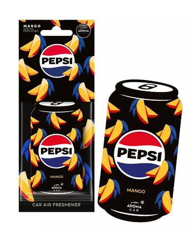 Автомобільний ароматизатор Aroma Car PepsiI Cellulose Can - Mango, фото 1