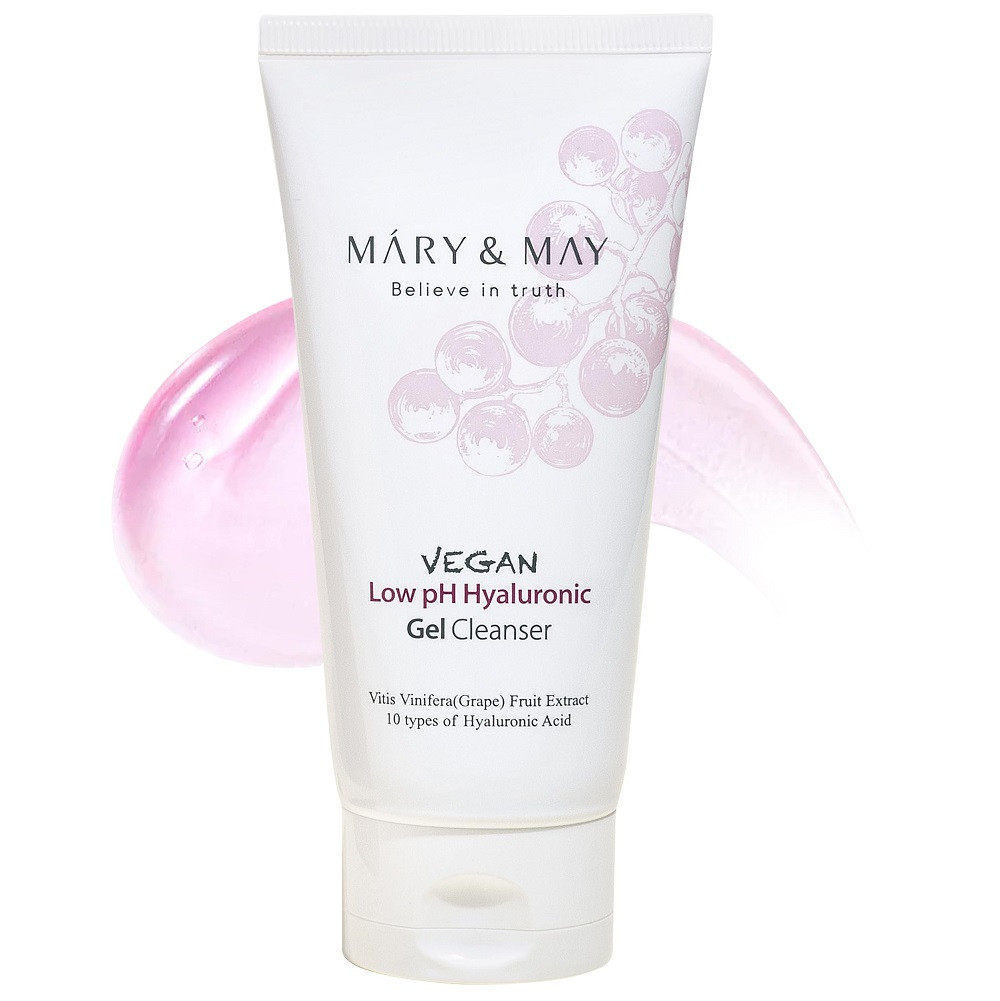Гель для вмивання слабокислотний Mary&May Vegan Low pH Hyaluronic Gel to Foam Cleanser мініатюра 30 мл