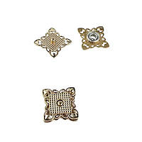 Кнопка золота, пришивная, металева Ø 2 см