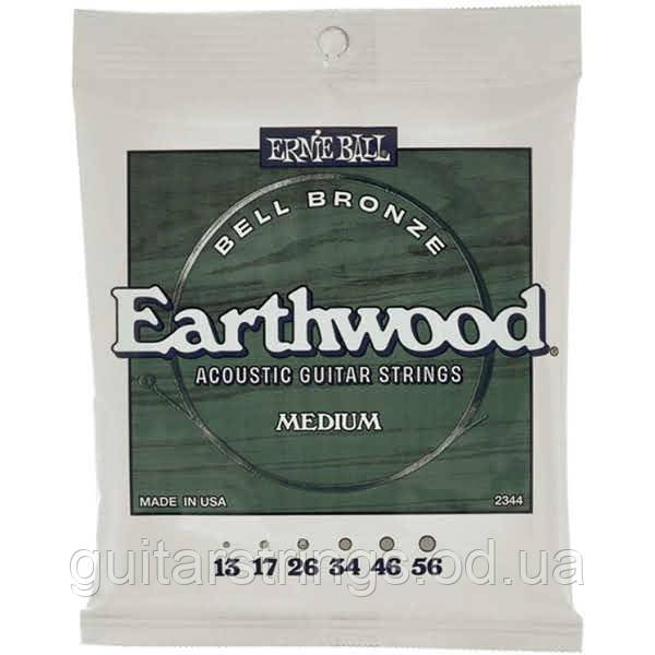 Струны Ernie Ball 2344 Earthwood Bell Bronze Medium 13-56, фото 1
