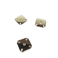 Кнопка золота, пришивная, металева Ø 2,3 см