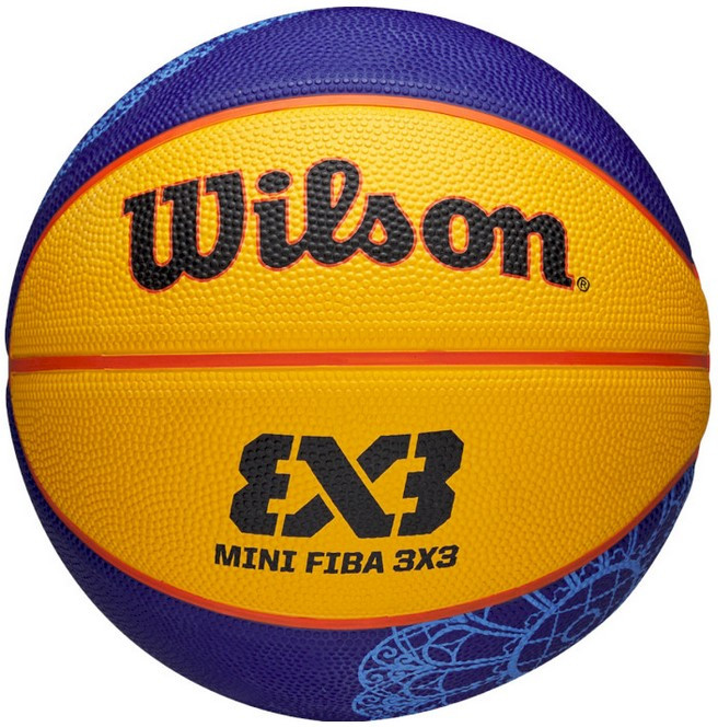 Баскетбольний м'яч Wilson FIBA 3X3 Mini BSKT Paris 2024 (розмір 3) WZ3015101XB3, фото 1