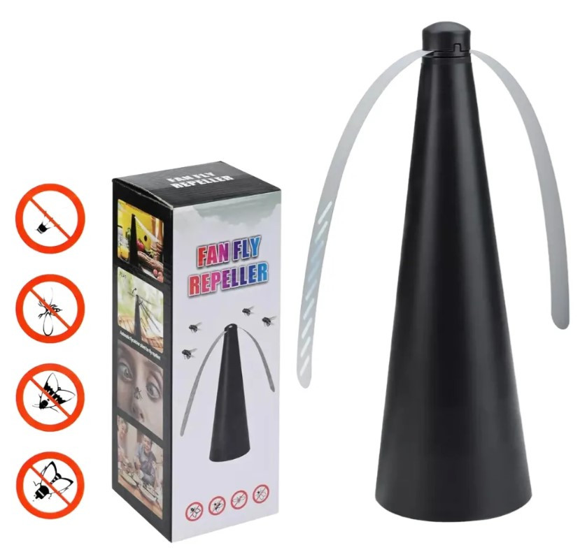 Вентилятор настільний електричний для захисту від комах на батарейках, фото 1