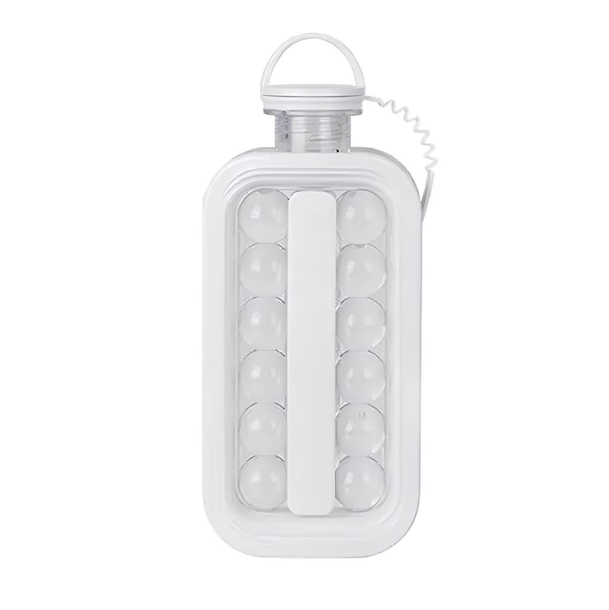 Силіконова форма портативна ICE Cube Tray для льоду пляшка 2в1