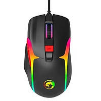 Ігрова комп'ютерна оптична дротова миша Marvo M360 1200-12000 DPI 7 кнопок 1.5 м Чорний