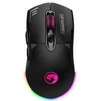 Бездротова ігрова комп'ютерна миша Marvo M803W BK 500mAh RGB підсвітка 6 кнопок 2.4G Type-C Чорний