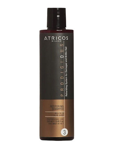 Відновлювальний шампунь для волосся Atricos Prodigious Restoring Shampoo глибоке відновлення 250ml