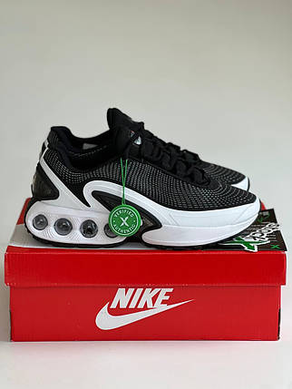 Чоловічі кросівки Nike Air Max DN Black White Взуття Найк Макс ДН чорно-білі текстиль демісезон, фото 1
