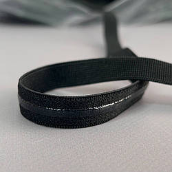 Резинка для бретель 1,2 см із силіконом - чорний