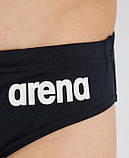 Плавки-сліпи для хлопців Arena TEAM SWIM BRIEFS SOLID чорний, білий Діти 116 см, фото 5