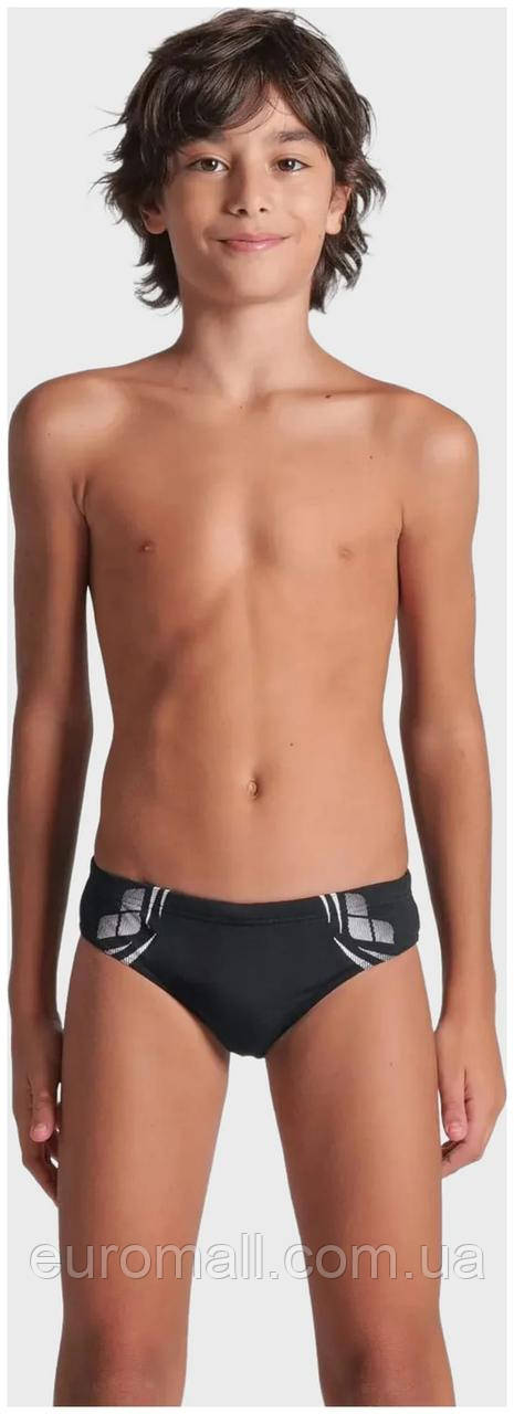 Плавки-сліпи для хлопчиків Arena POSEIDONIA SWIM BRIEFS чорний, білий Діти 128 см, фото 1