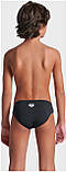 Плавки-сліпи для хлопчиків Arena POSEIDONIA SWIM BRIEFS чорний, білий Діти 128 см, фото 2
