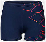 Плавки-шорти для хлопчиків Arena LOSANGE GRAPHIC SWIM SHORT синій Діти 128 см, фото 4