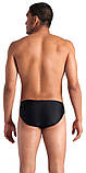 Плавки-сліпи для Чоловікиовікі Arena STRIPE SWIM BRIEFS чорний, сірий Чоловіки 100, фото 5