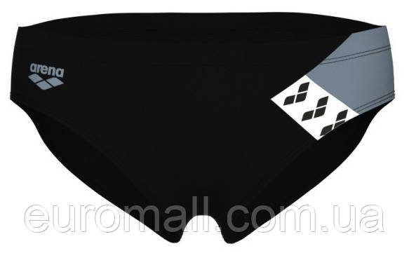 Плавки-сліпи для Чоловікиовікі Arena STRIPE SWIM BRIEFS чорний, сірий Чоловіки 105, фото 1