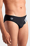 Плавки-сліпи для Чоловікиовікі Arena STRIPE SWIM BRIEFS чорний, сірий Чоловіки 110, фото 6