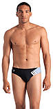 Плавки-сліпи для Чоловікиовікі Arena STRIPE SWIM BRIEFS чорний, сірий Чоловіки 85, фото 4